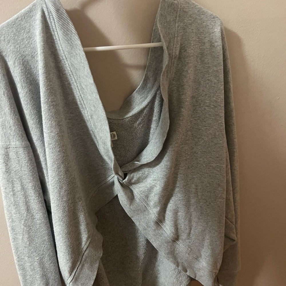 Aerie open back crossed sweater